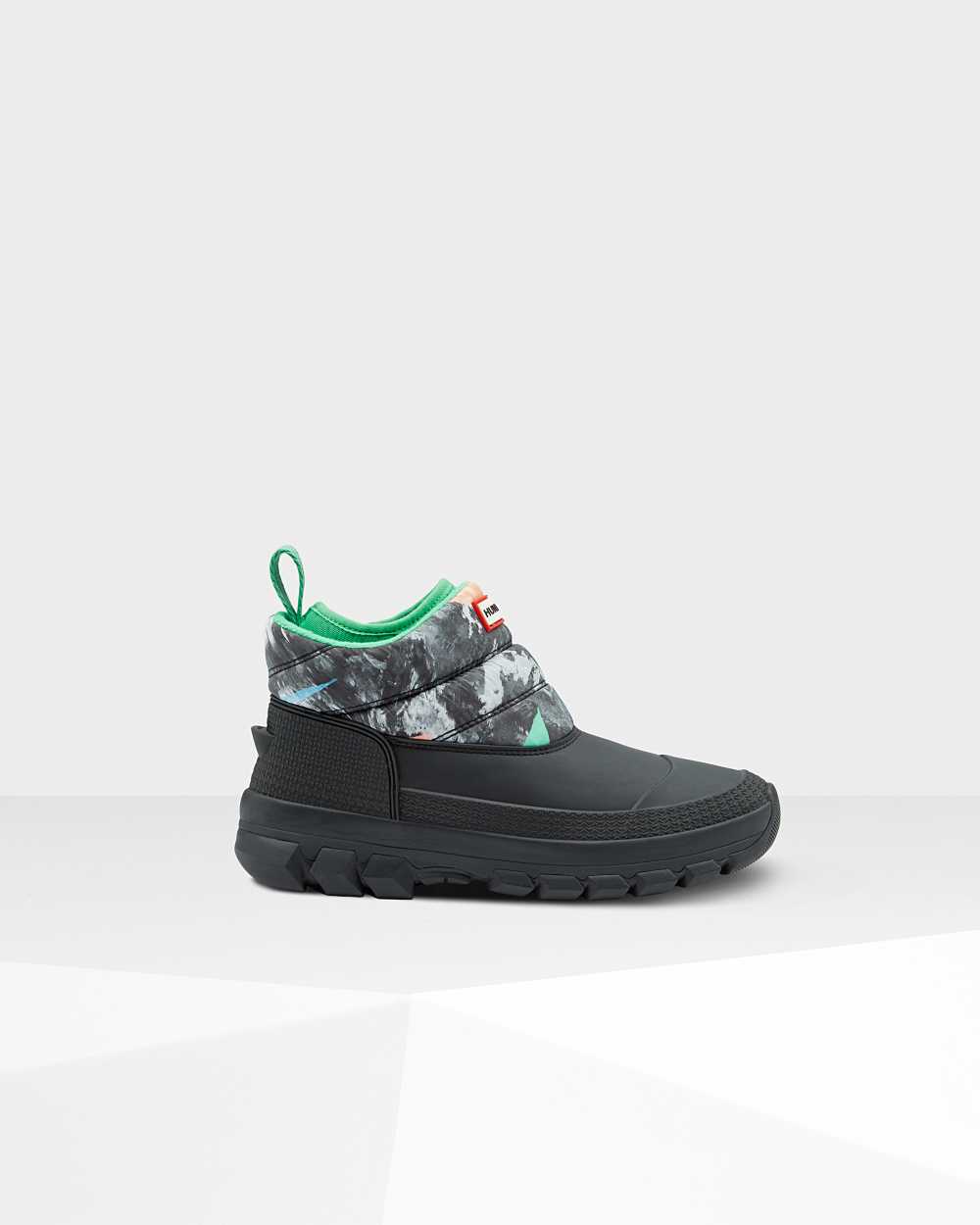 Hunter Original Printed Isolierte Isolierte Schneestiefelette Damen - Hunter Schneestiefel Schwarz |
